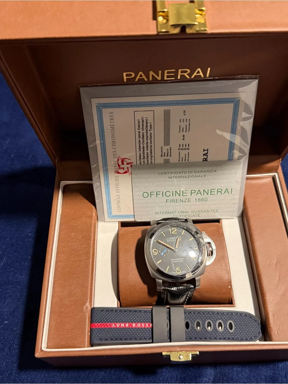 Panerai Luminor Gold Box with Gold Logo